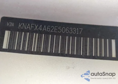 2014 Kia Forte Lx z USA, uszkodzony, nr VIN KNAFX4A62E5063317